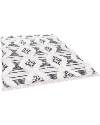 Vintage Cozy Kelim 615 black / white