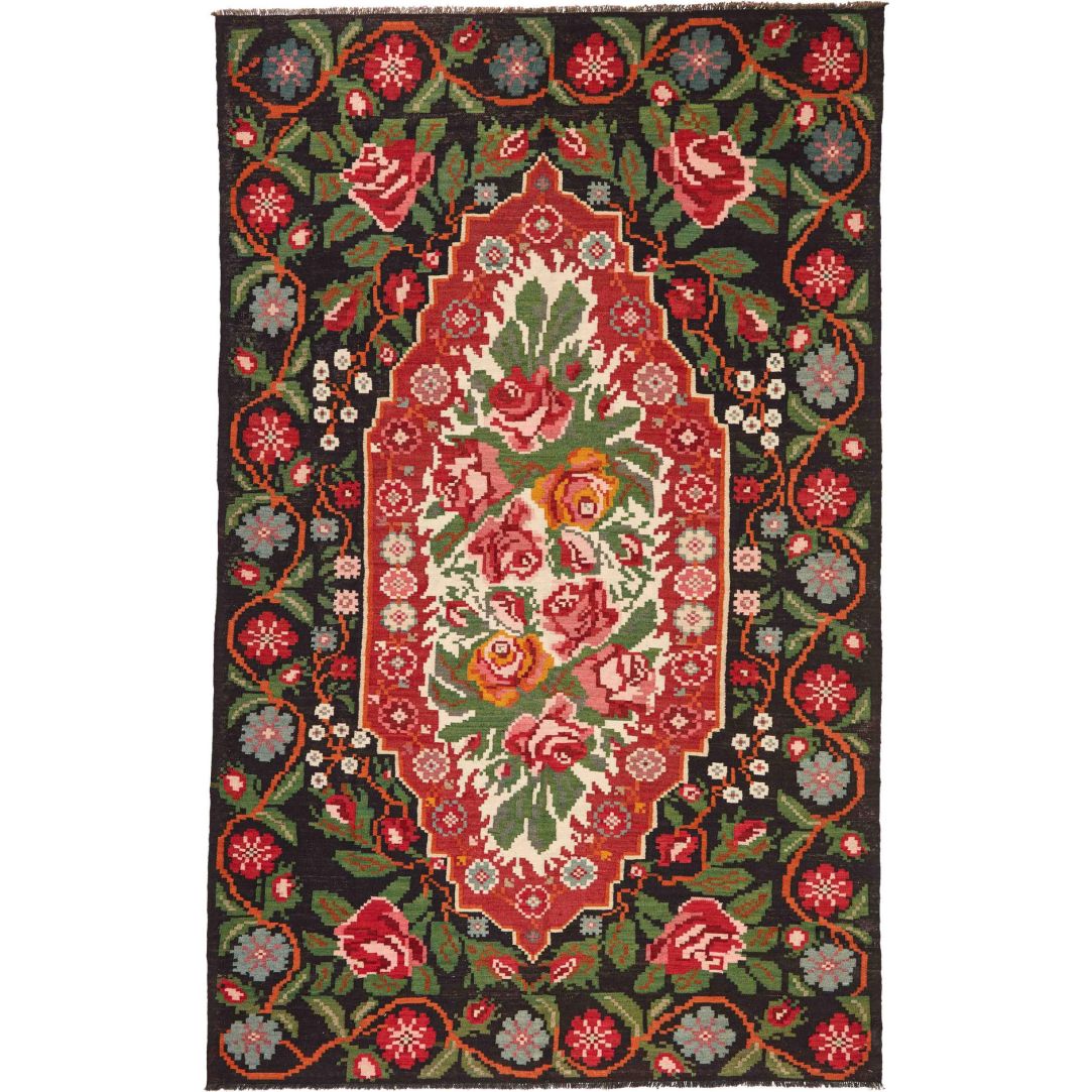 Rose Kelim Old 203x326cm
