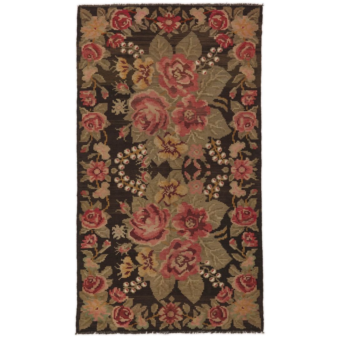 Rose kelim old 193x339cm