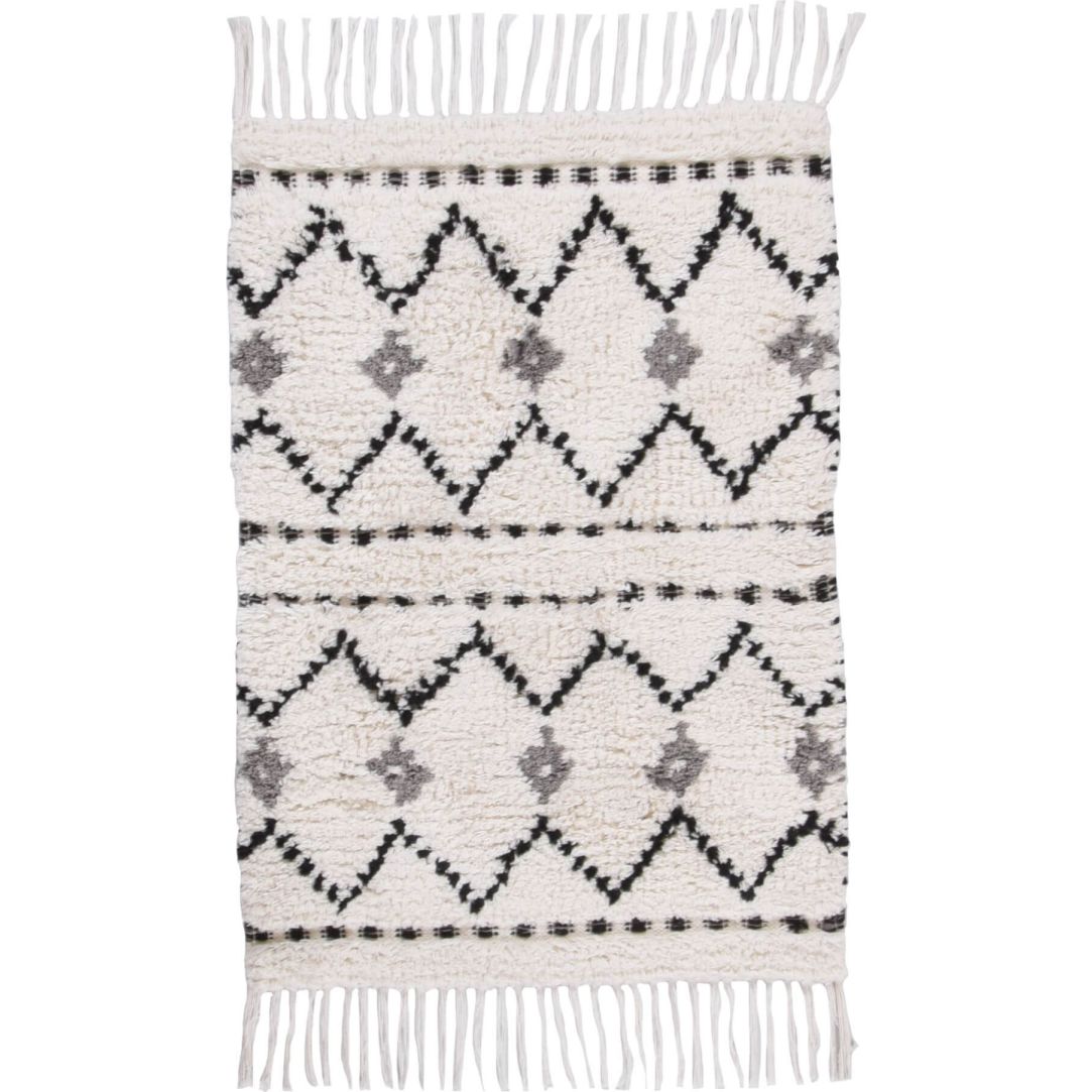 Ethno Bath Zigzag 103 white multi